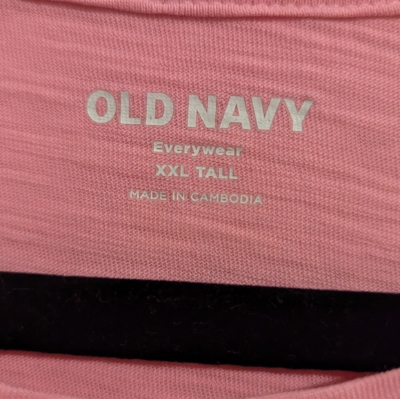 Old Navy Pink Tee size XXL Tall - Picture 4 of 5